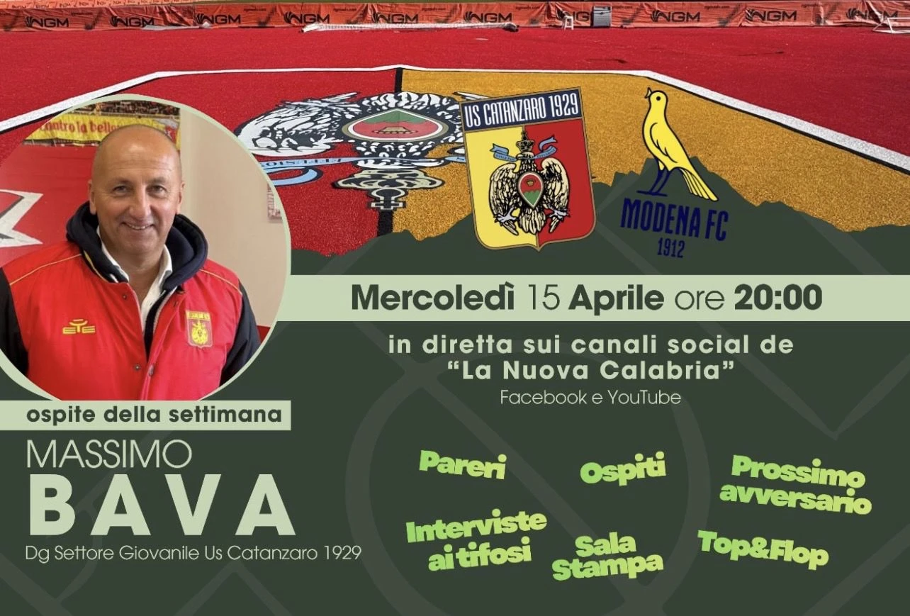 C’mon Eagles Serie B post Catanzaro-Modena, ospite il Responsabile del settore giovanile Massimo Bava