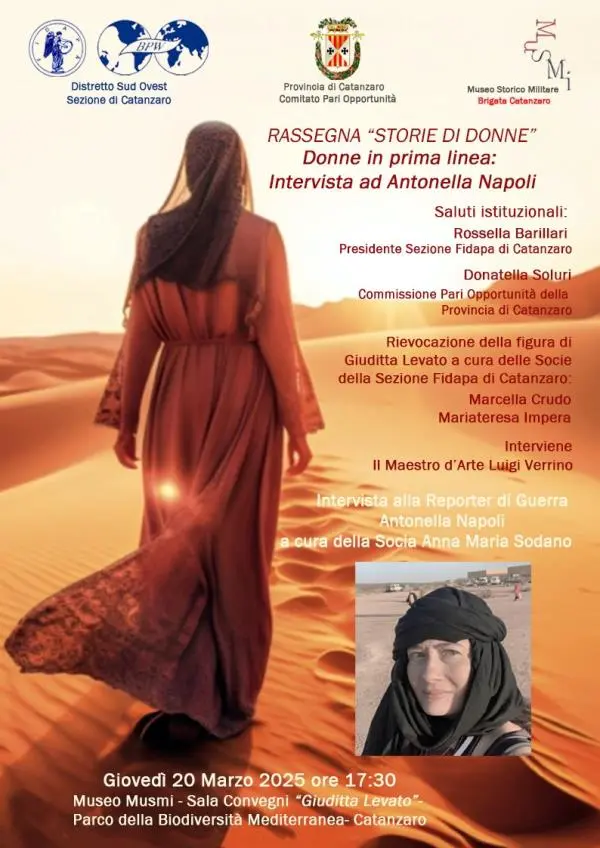 "Storie di donne", al Musmi di Catanzaro la Fidapa incontra Antonella Napoli images "Storie di donne", al Musmi di Catanzaro la Fidapa incontra Antonella Napoli