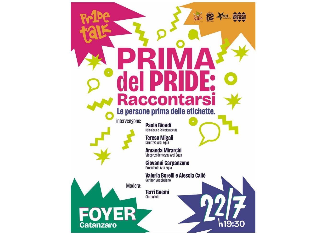 Verso il Pride a Catanzaro: domani l’incontro su parole, identità e famiglie images Verso il Pride a Catanzaro: domani l’incontro su parole, identità e famiglie