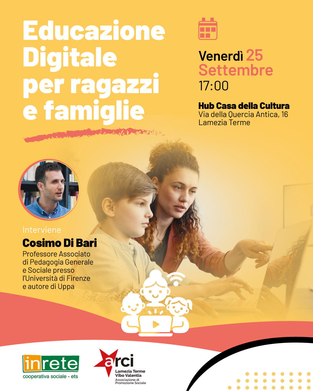 Educazione digitale, a Lamezia il 25 settembre un incontro gratuito e aperto a tutti a cura di InRete images Educazione digitale, a Lamezia il 25 settembre un incontro gratuito e aperto a tutti a cura di InRete