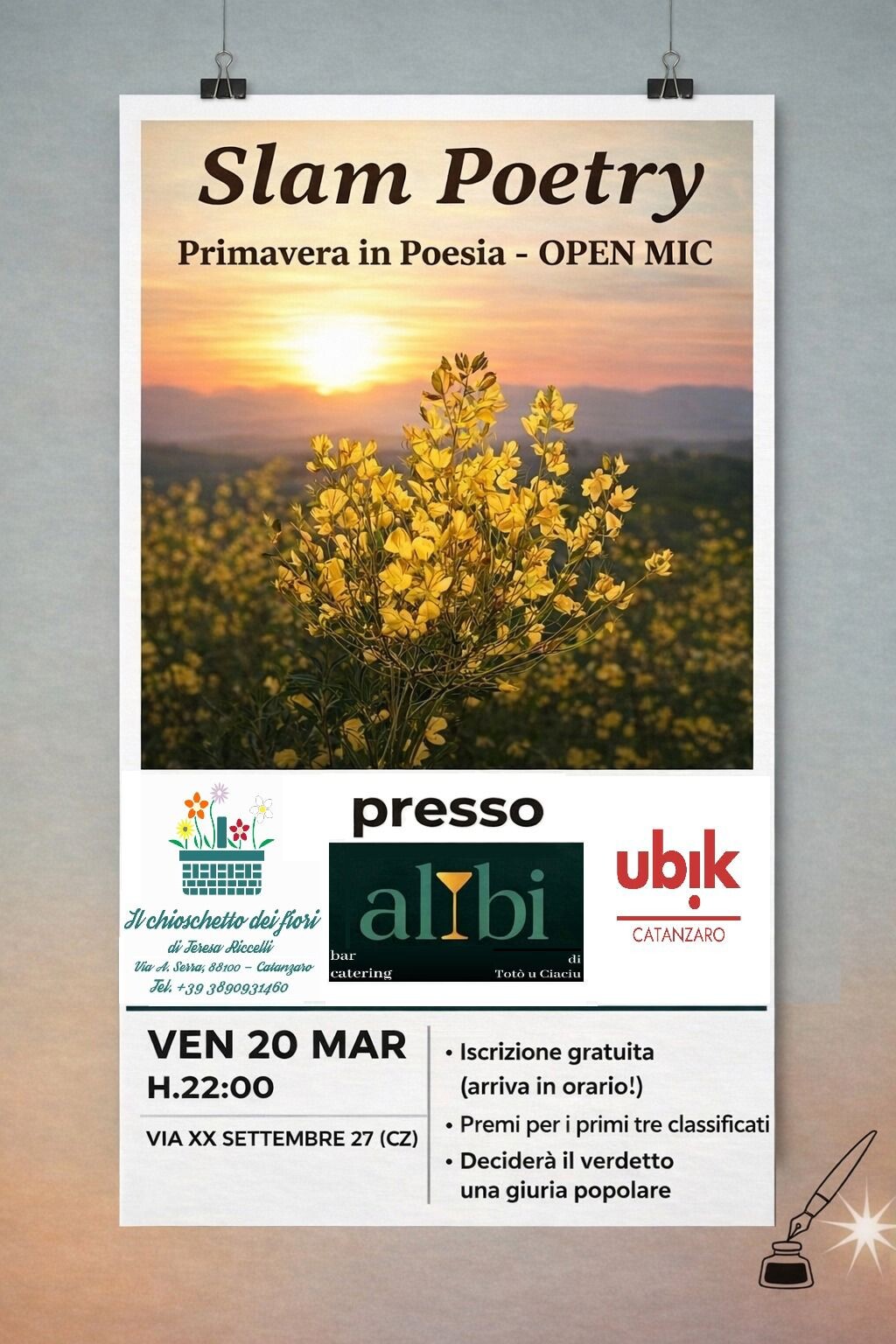 images La poesia torna a farsi voce: a Catanzaro il 20 marzo un open mic di Slam poetry 