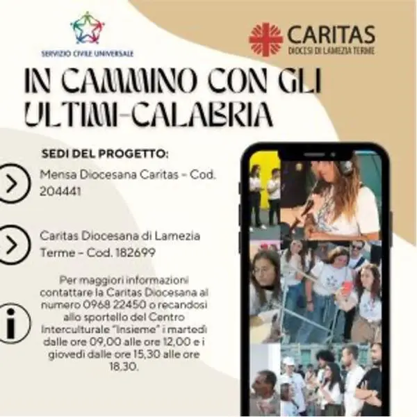Lamezia, la Caritas presenta il Bando volontari servizio civile 2024  images Lamezia, la Caritas presenta il Bando volontari servizio civile 2024