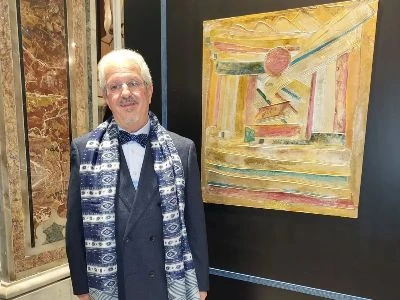 “Tempio Egizio” di Umberto Falvo in mostra a Napoli: spiritualità e simbolismo nella collettiva di S. Maria di Portosalvo