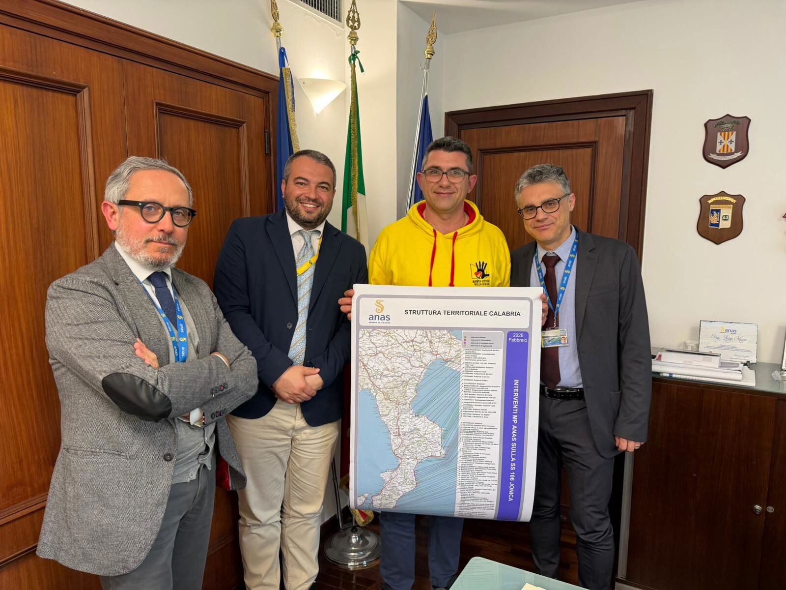 images Statale 106, riprende il dialogo tra Anas e l'Organizzazione "Basta Vittime"