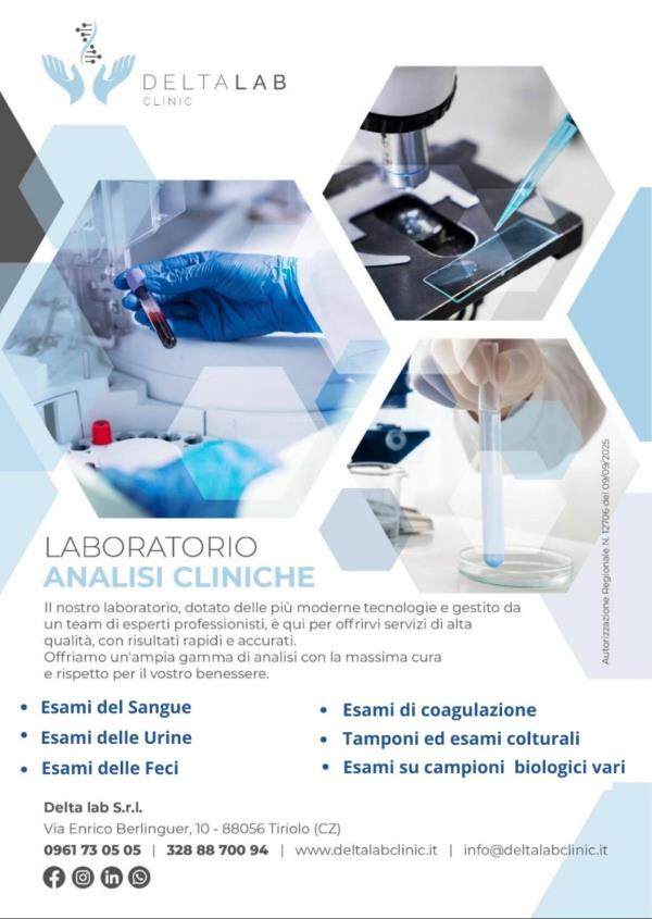 images Apre Deltalab Clinic: nuovo punto di riferimento per le analisi cliniche a Sarrottino-Tiriolo