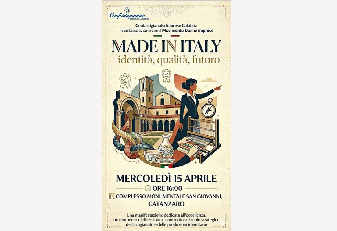images Il valore del saper fare: Confartigianato Calabria domani celebra il Made in Italy tra identità, imprese e futuro