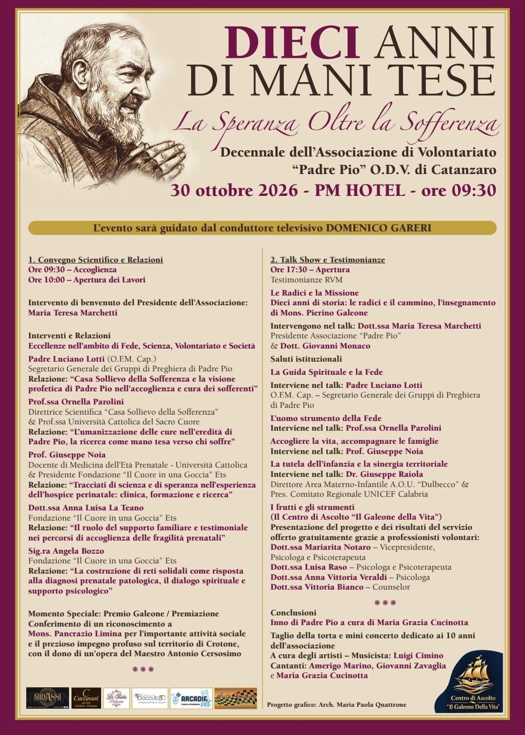 Catanzaro, domani si celebra il decennale dell'Associazione di volontariato "PADRE PIO" images Catanzaro, domani si celebra il decennale dell'Associazione di volontariato "PADRE PIO"