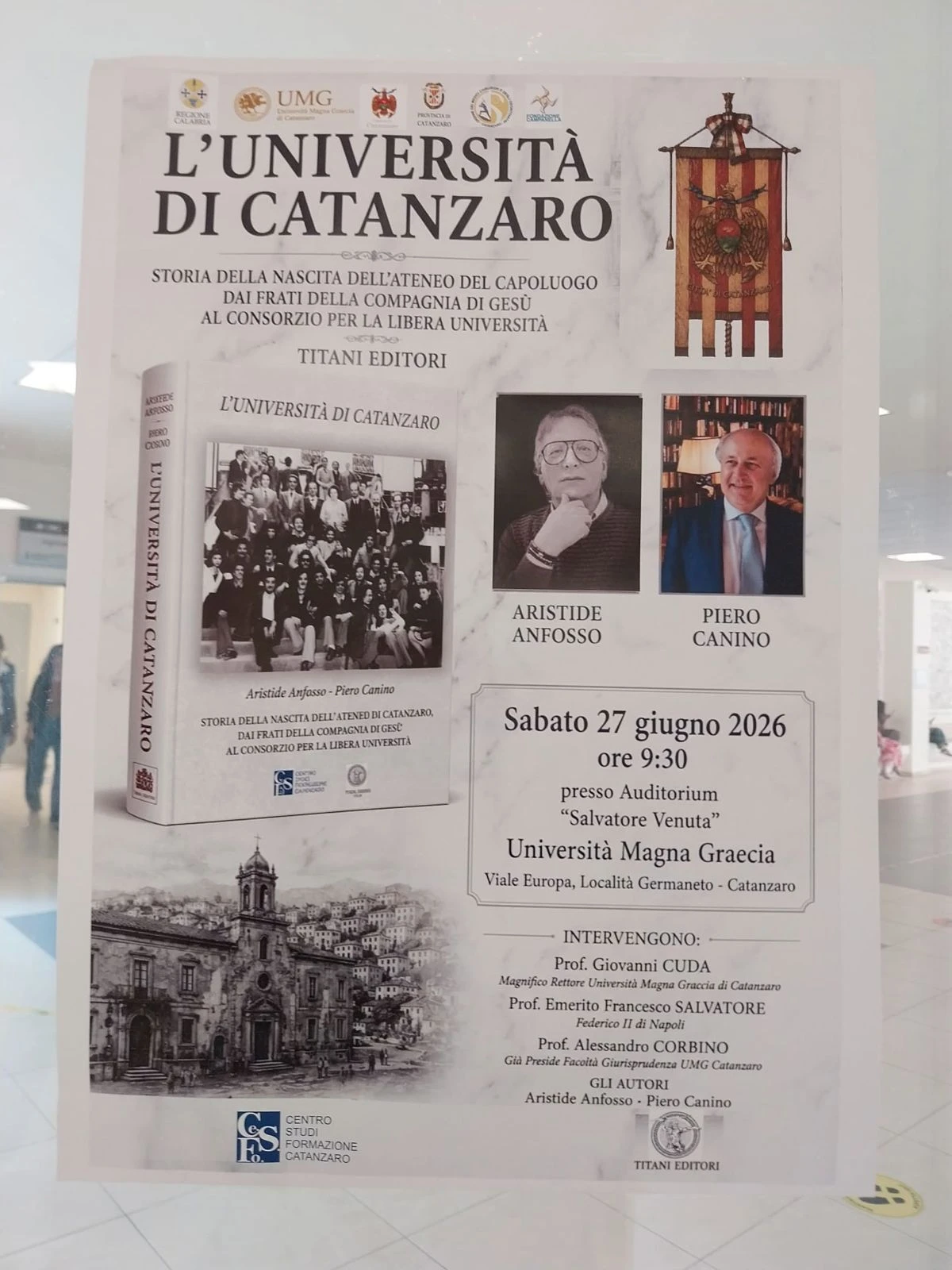 Cinque secoli di Università a Catanzaro: domani la presentazione del volume che ripercorre la storia dell’UMG