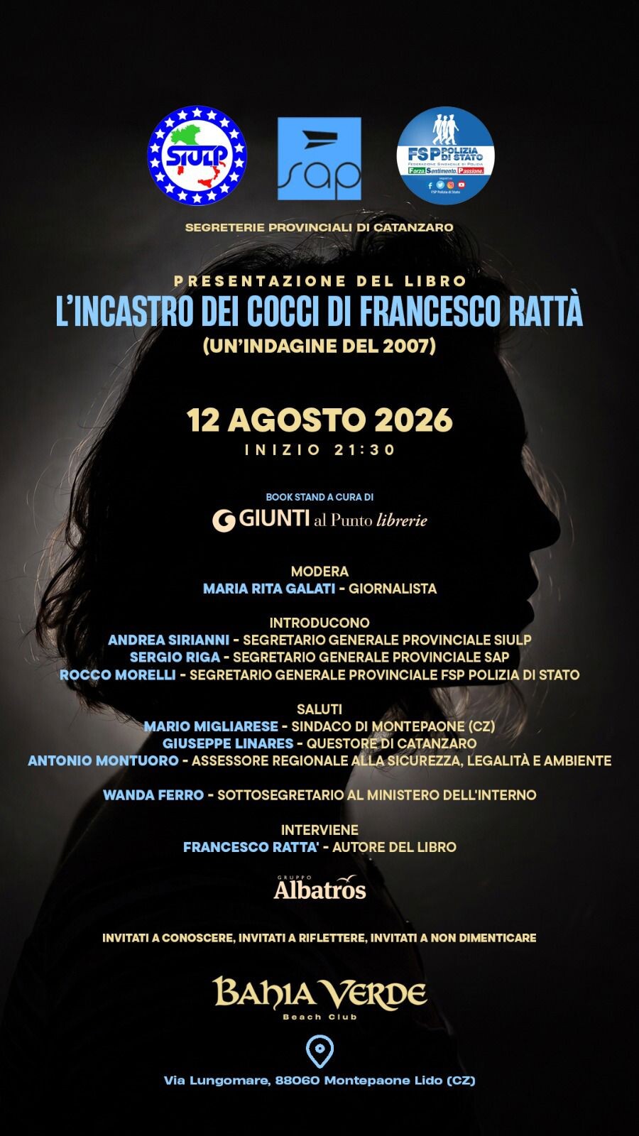 images “L’incastro dei cocci”, a Montepaone Lido il libro di Francesco Rattà promosso dai sindacati di polizia 