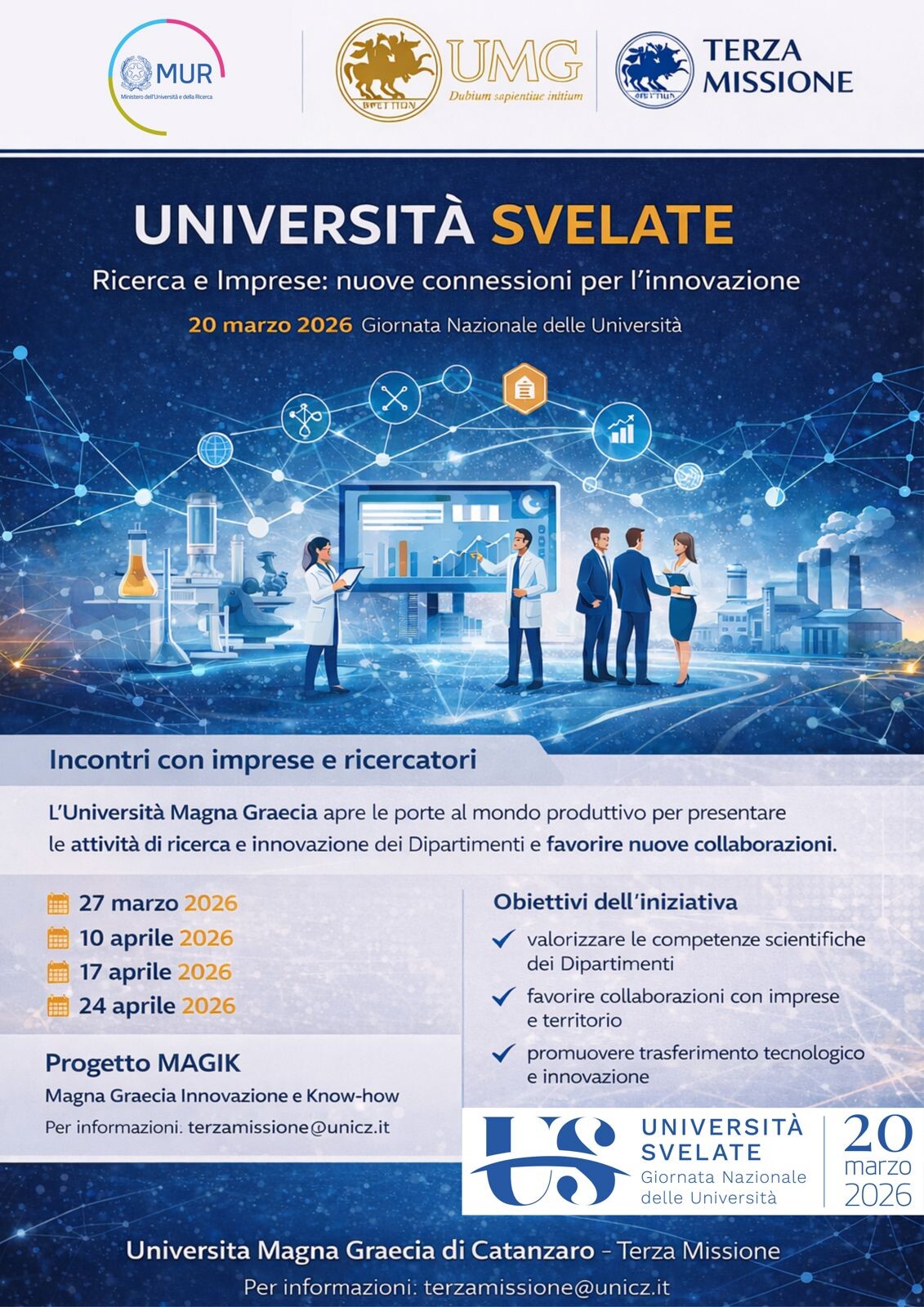 images "Università Svelate", l’UMG di Catanzaro presenta il ciclo di incontri tra ricerca e imprese