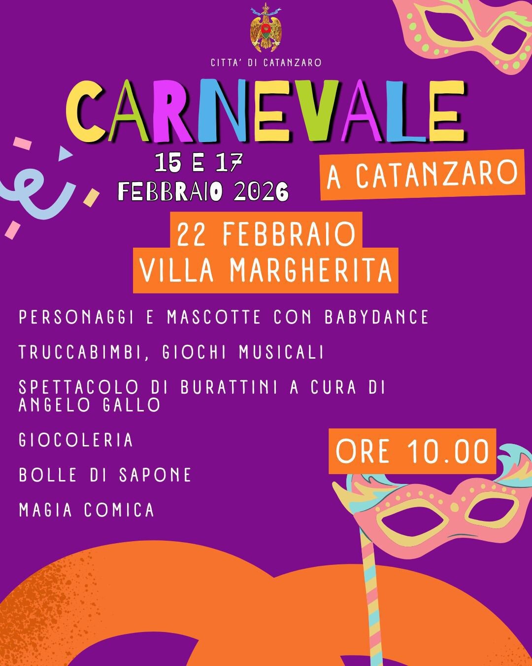 images  Carnevale a Catanzaro, tutti gli appuntamenti riprogrammati dal 20 al 22 febbraio 