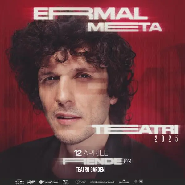 images Ermal Meta torna nei teatri con il suo ultimo tour che farà tappa anche a Rende 