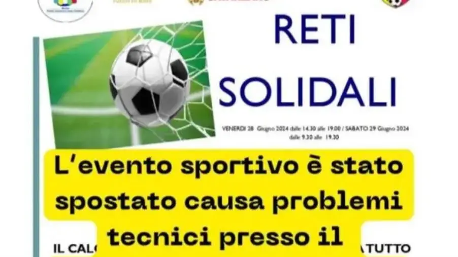 images "Reti solidali" a Catanzaro, cambio di location per inagibilità del PalaCorvo