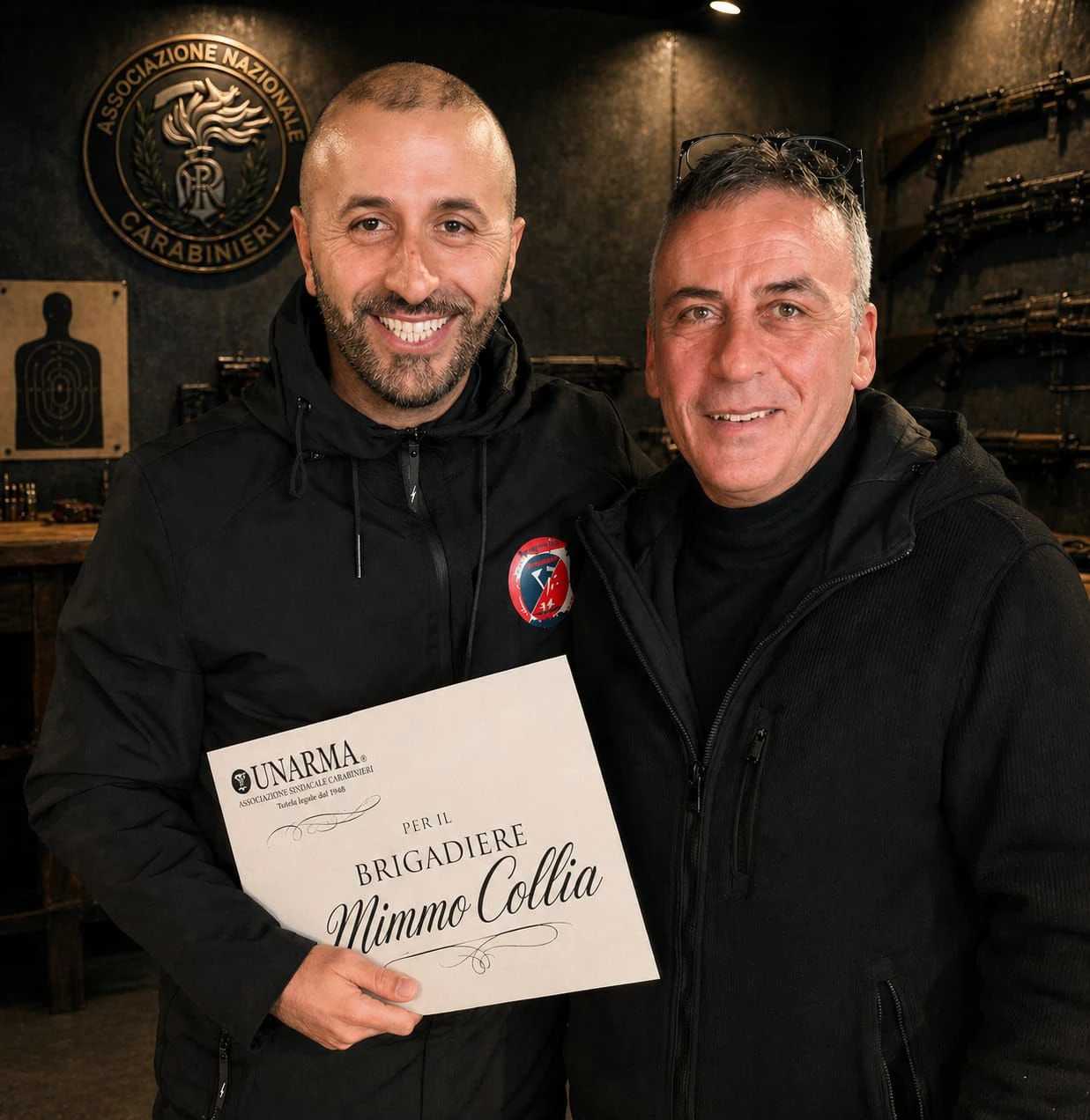 Lamezia, Unarma saluta il brigadiere capo  Domenico Collia in pensione dopo oltre&nbsp;trent’anni di servizio