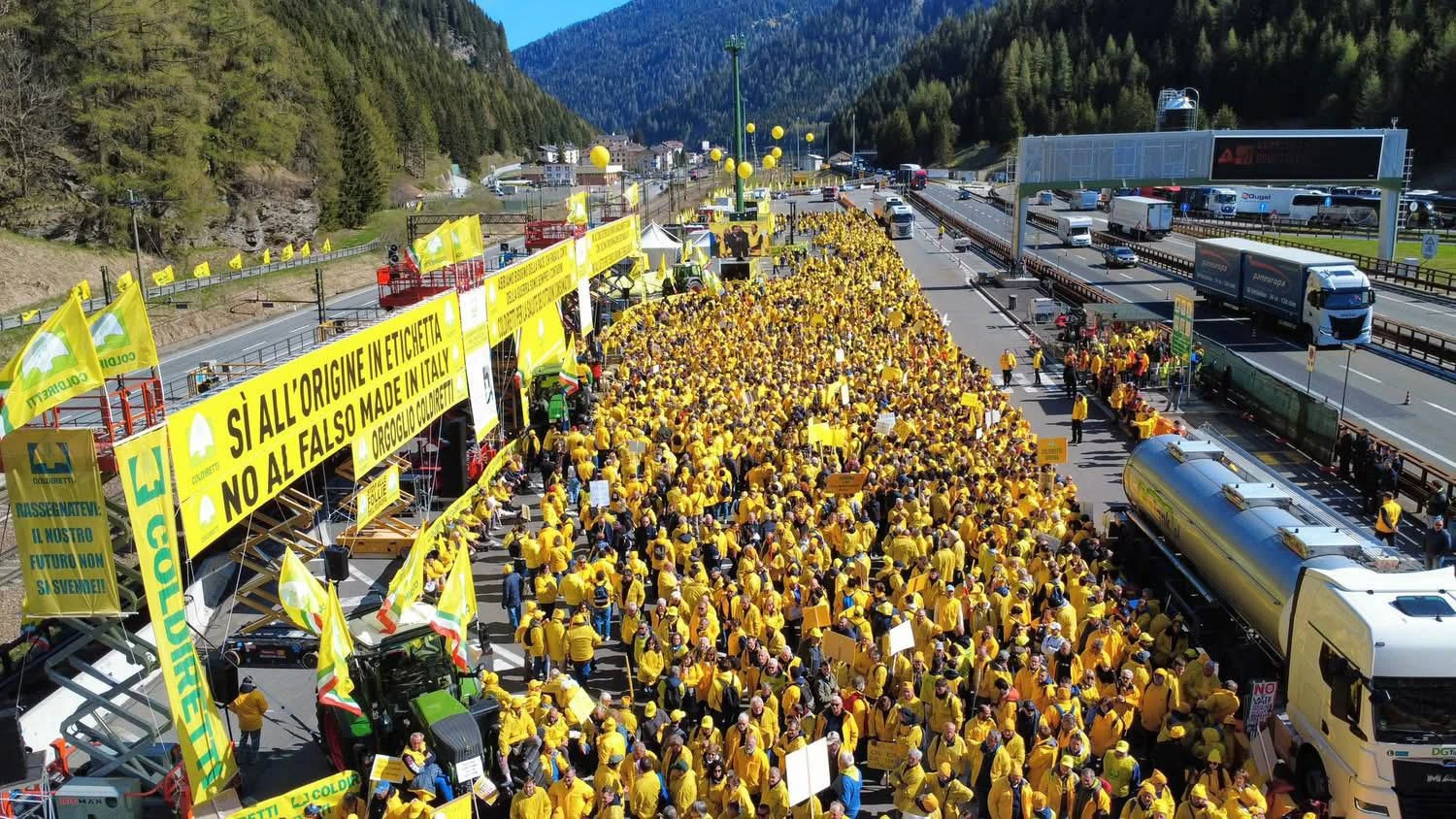 Made in Italy, Coldiretti al Brennero per cambiare il Codice doganale 