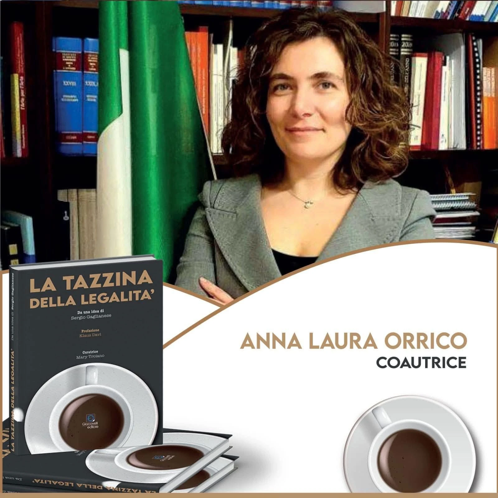 Offese ad Anna Laura Orrico, la solidarietà della Tazzina della legalità