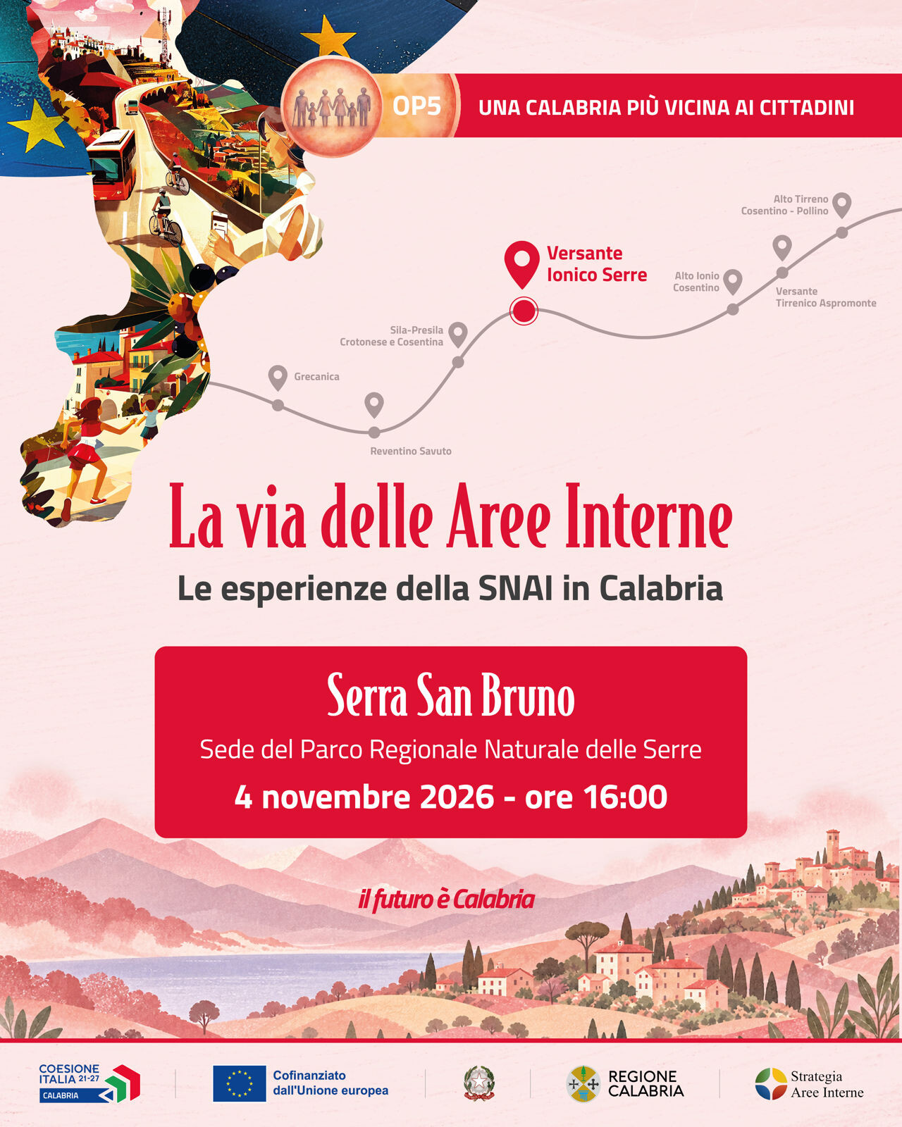 images "La via delle Aree interne: le esperienze della SNAI in Calabria", il 4 novembre l'evento a Serra San Bruno