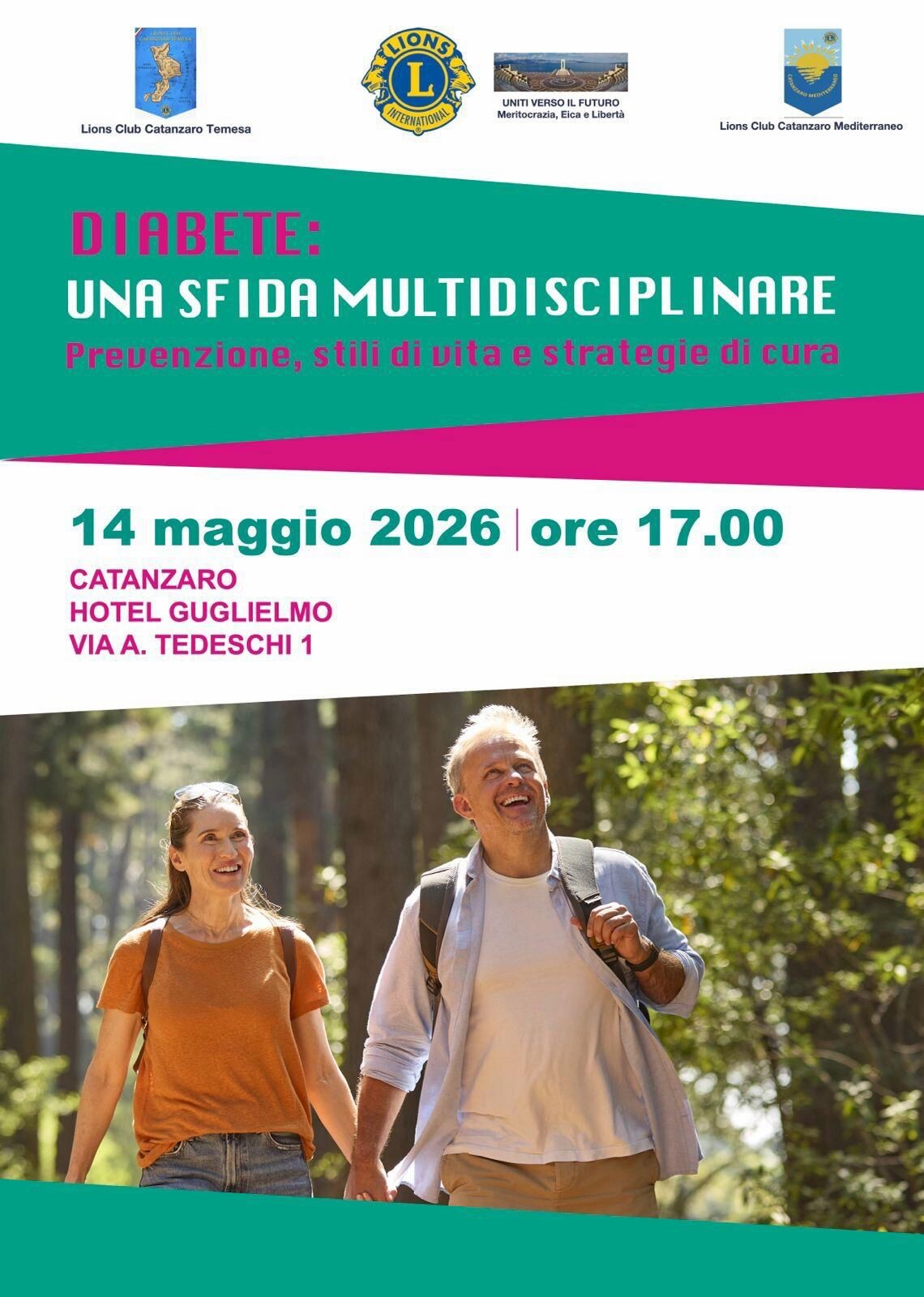 images I Lions Club Catanzaro Temesa e Catanzaro Mediterraneo promuovono il convegno "Diabete: una sfida multidisciplinare"