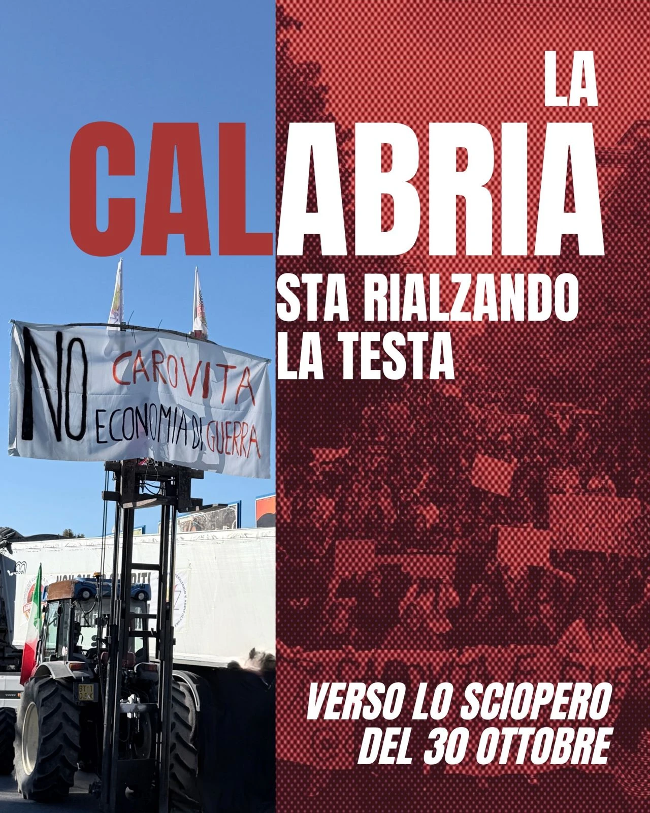 La Calabria sta alzando la testa: Cosenza e Reggio verso lo sciopero generale del 30 ottobre