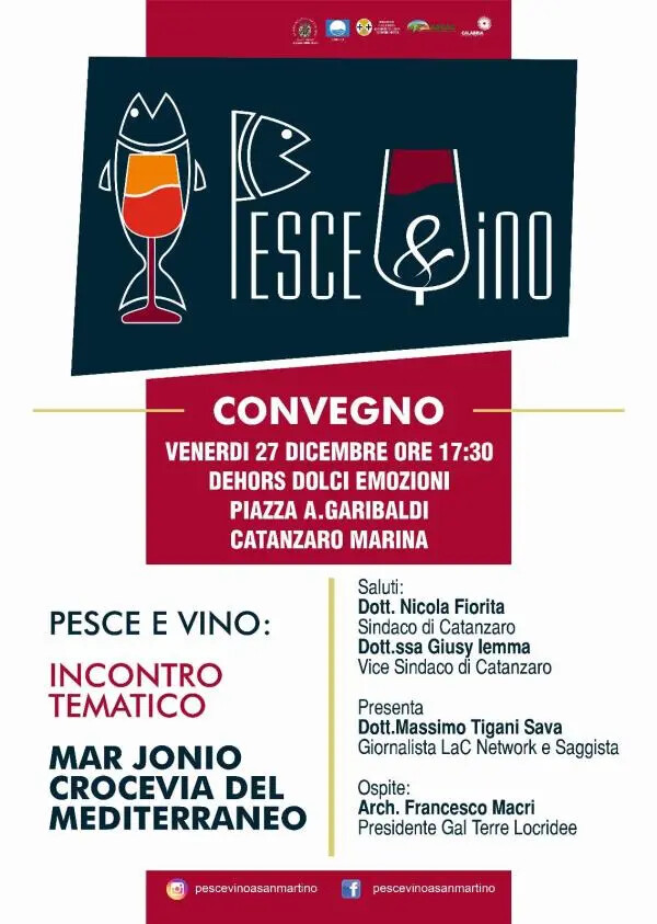 images "Pesce & Vino", a Catanzaro Lido l'incontro sul "Mar Jonio crocevia del Mediterraneo"