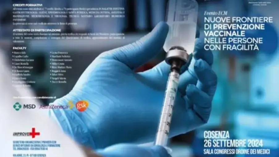 images “Nuove frontiere di prevenzione vaccinale nelle persone con fragilità”: se ne parla domani a Cosenza