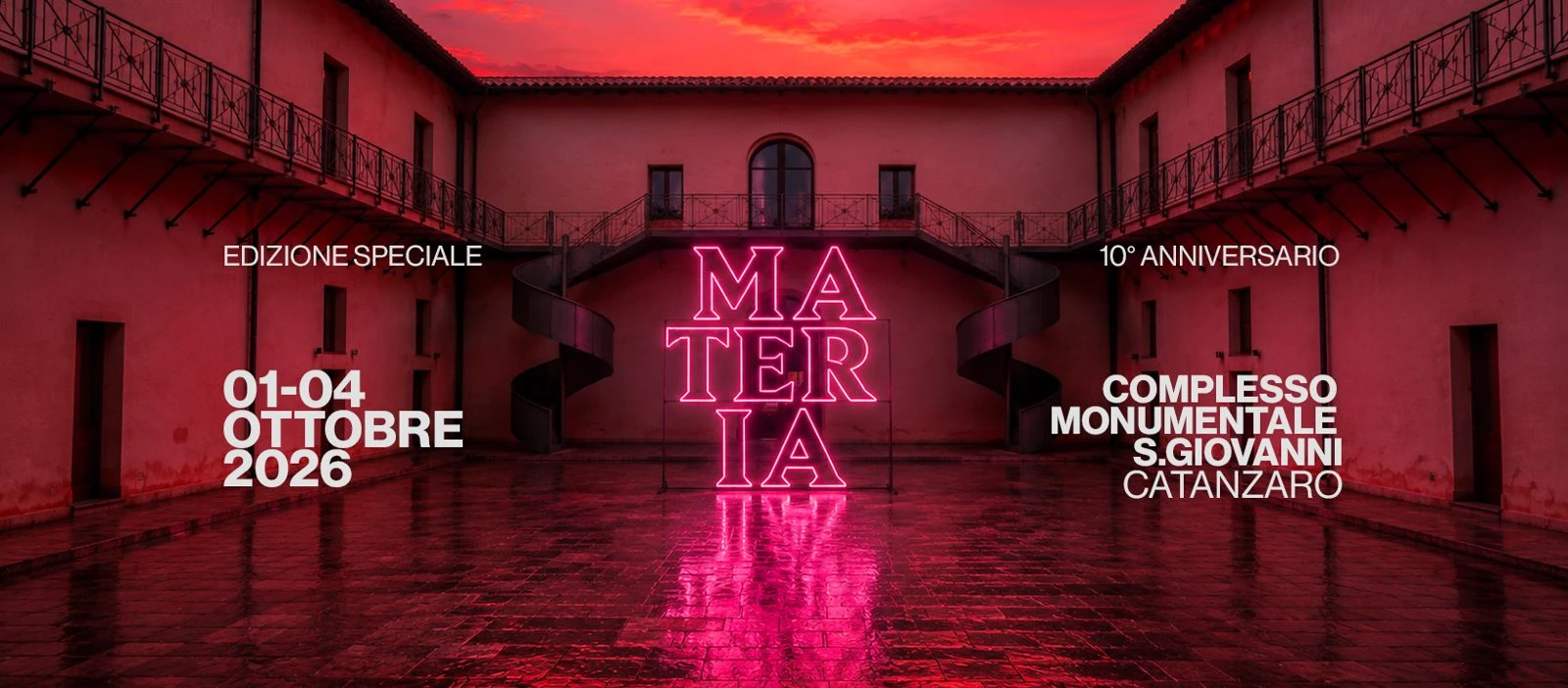 Materia, dal primo al quattro ottobre al San Giovanni di Catanzaro la decima edizione del festival