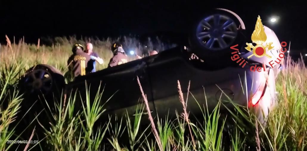 images Auto fuori strada, due giovani feriti nella notte a Catanzaro