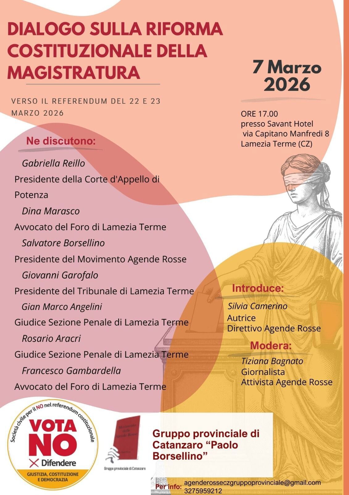 images Riforma della Giustizia a Lamezia il 7 marzo il confronto promosso dal Movimento delle Agende Rosse &nbsp;