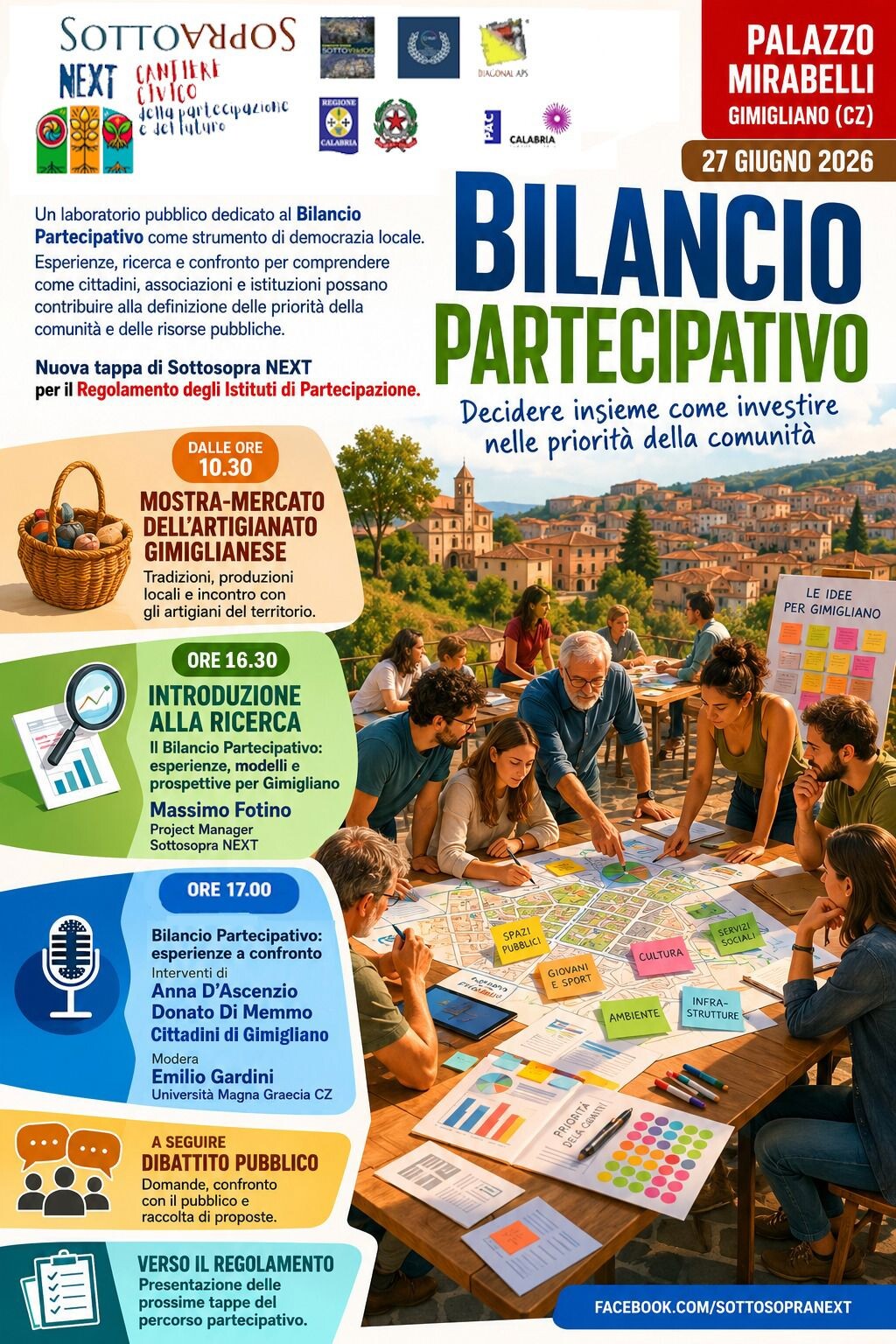 images Democrazia locale e cittadinanza attiva: a Gimigliano arriva il laboratorio sul bilancio partecipativo nell’ambito del Progetto “Sottosopra Next”