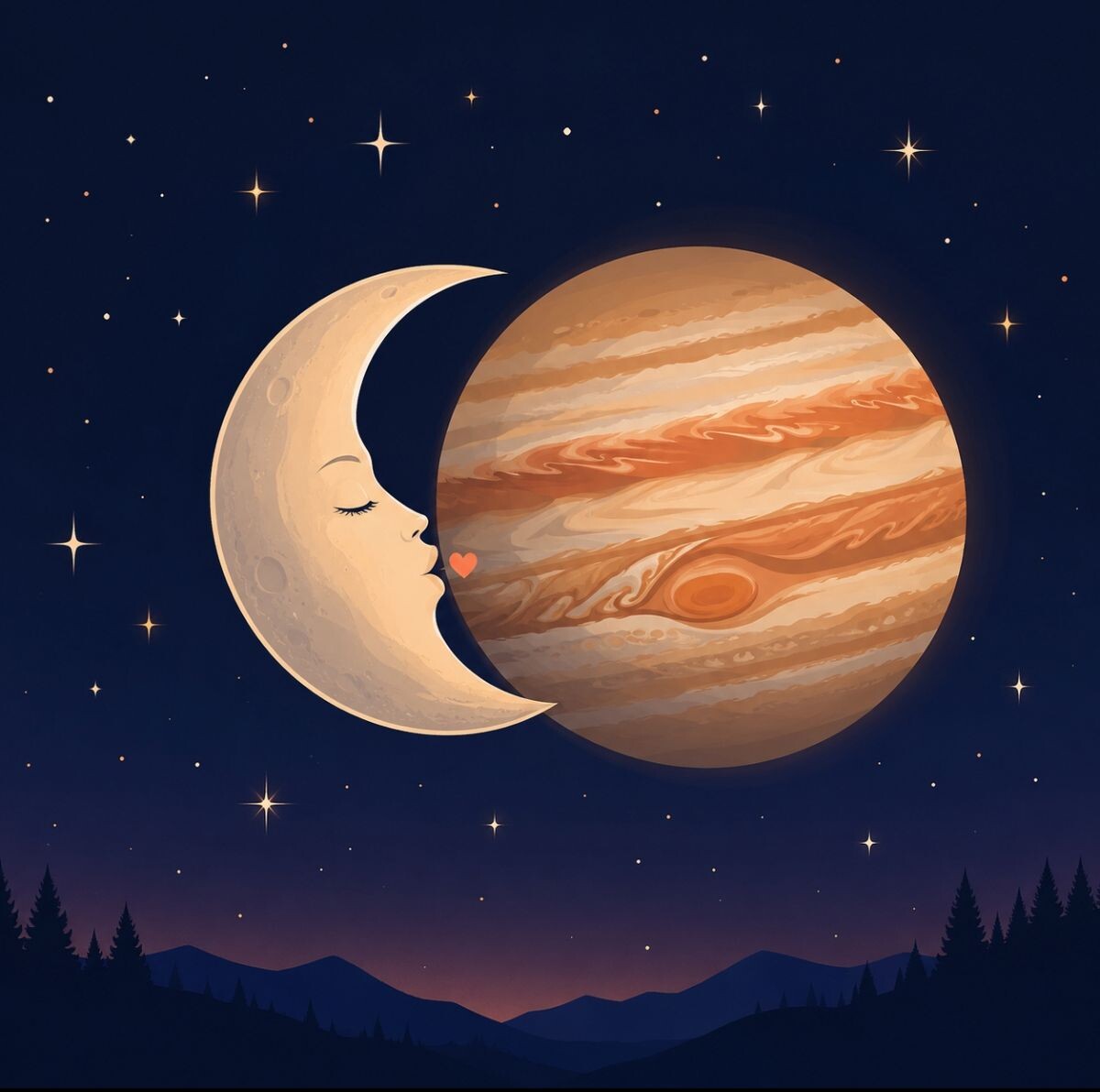 images Questa sera il "bacio" tra Giove e Luna illuminerà il cielo della provincia di Catanzaro 