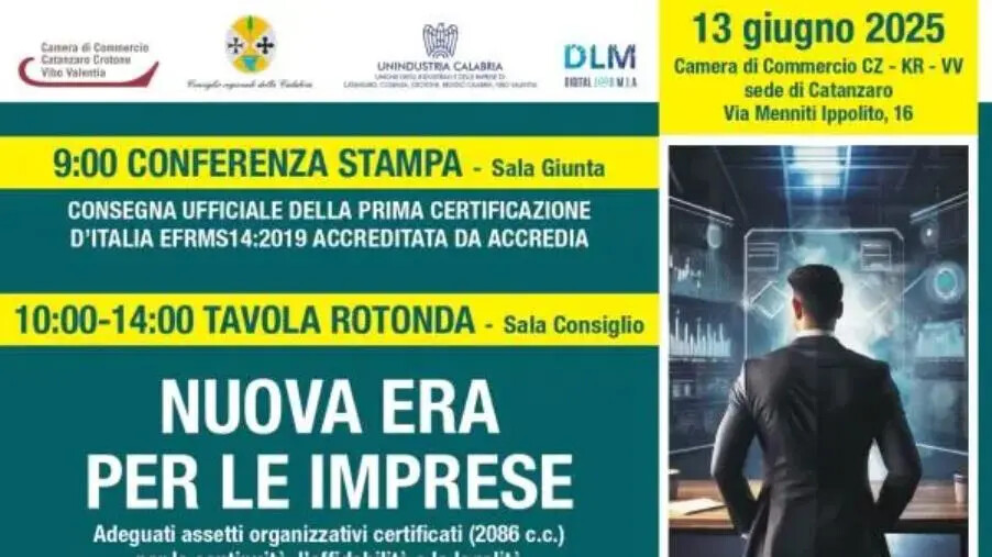 images "Nuova era per le aziende", alla Camera di commercio Catanzaro e la Calabria all'avanguardia nazionale