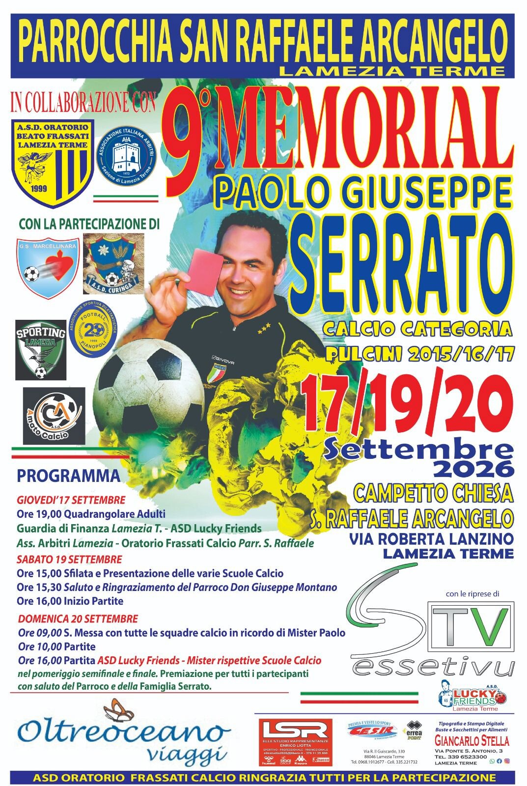 images Al via il IX Memorial “Paolo Giuseppe Serrato” nella Parrocchia di San Raffaele a Lamezia