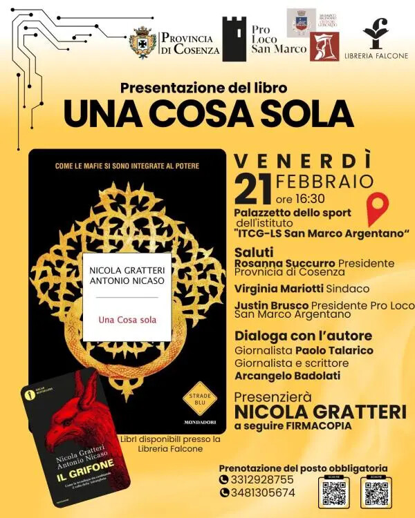 images Gratteri torna in Calabria, il procuratore di Napoli presenta i suoi libri nel Cosentino