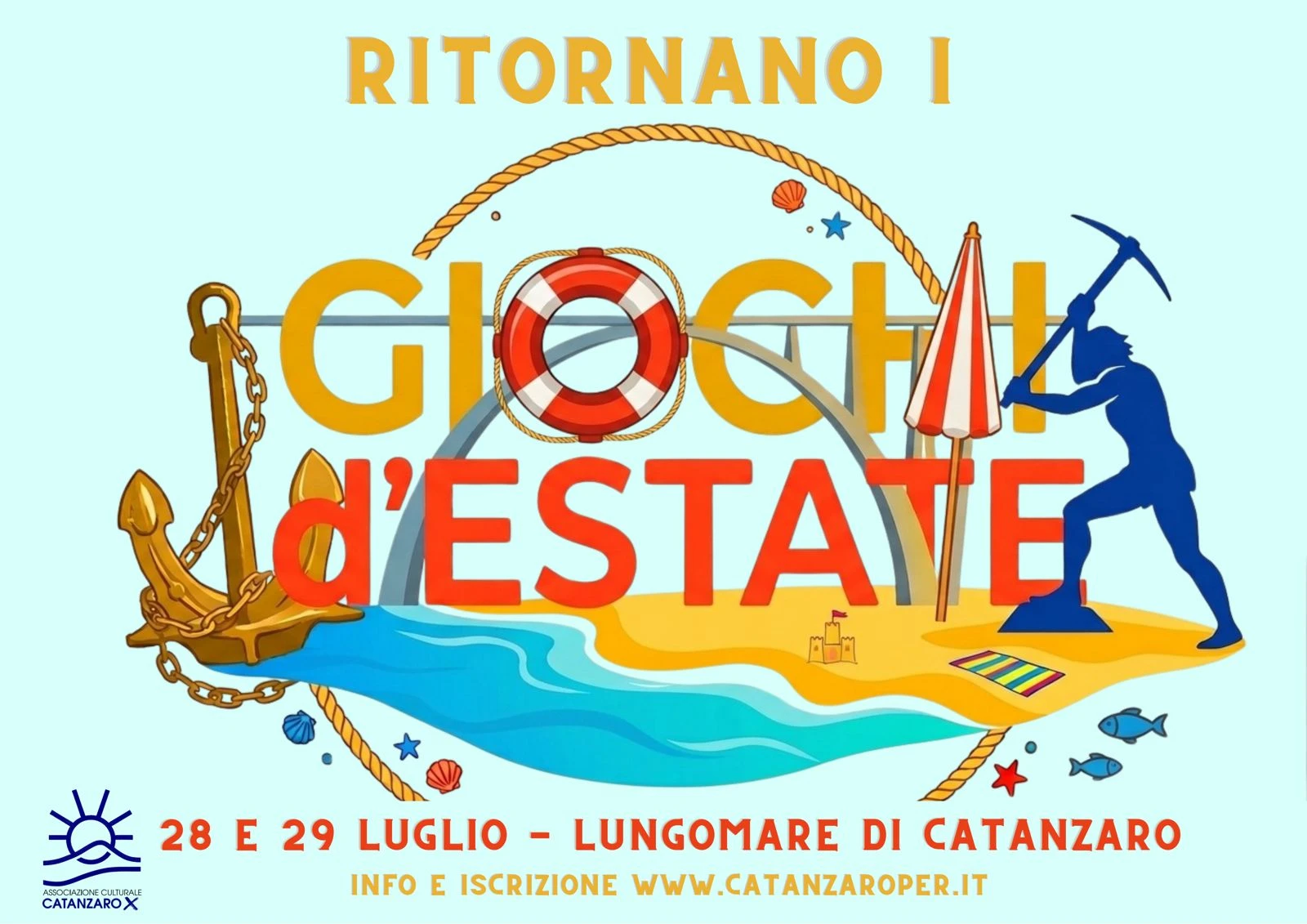 Tornano i "Giochi d'estate": il lungomare di Catanzaro si prepara a due serate di sfide, spettacolo e divertimento