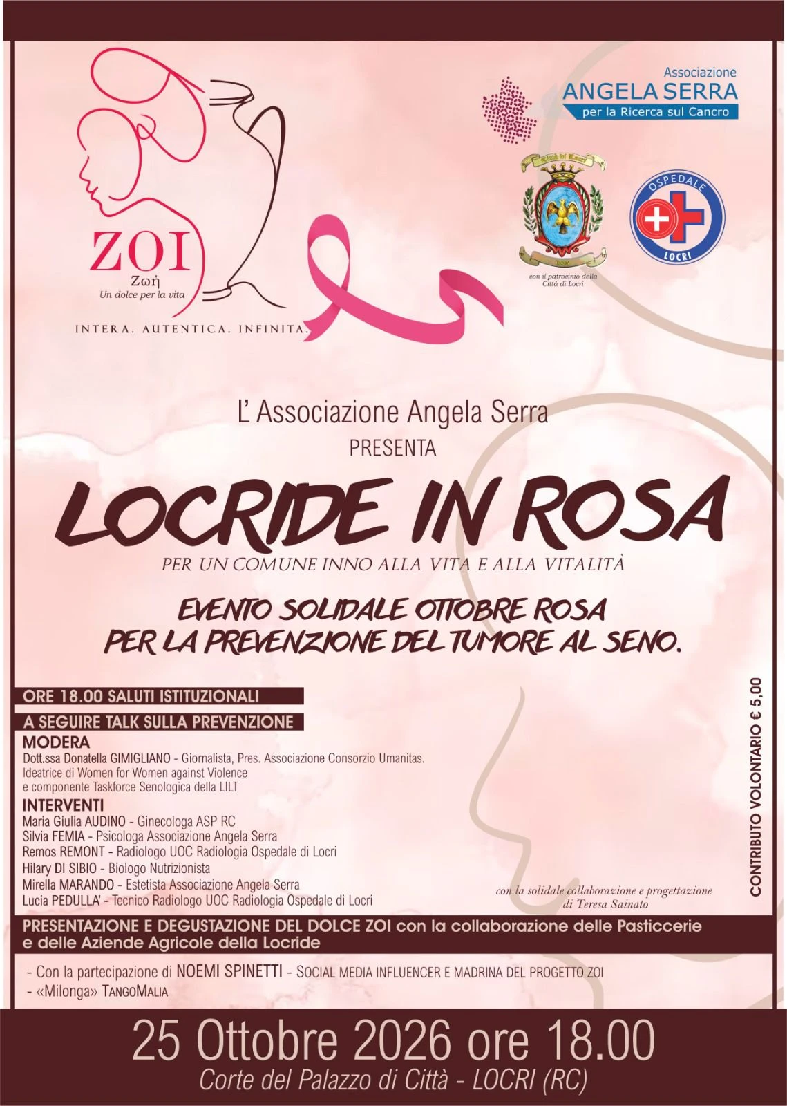 “Locride in Rosa”, il 25 ottobre la chiusura del mese della prevenzione oncologica