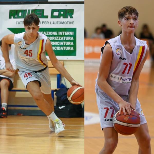 images I catanzaresi Christian Lucia e Andrea Pecoraro alla European Youth Basketball League