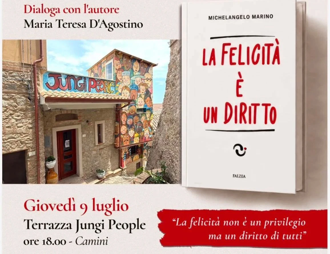A Camini la presentazione del libro “La felicità è un diritto” di Michelangelo Marino