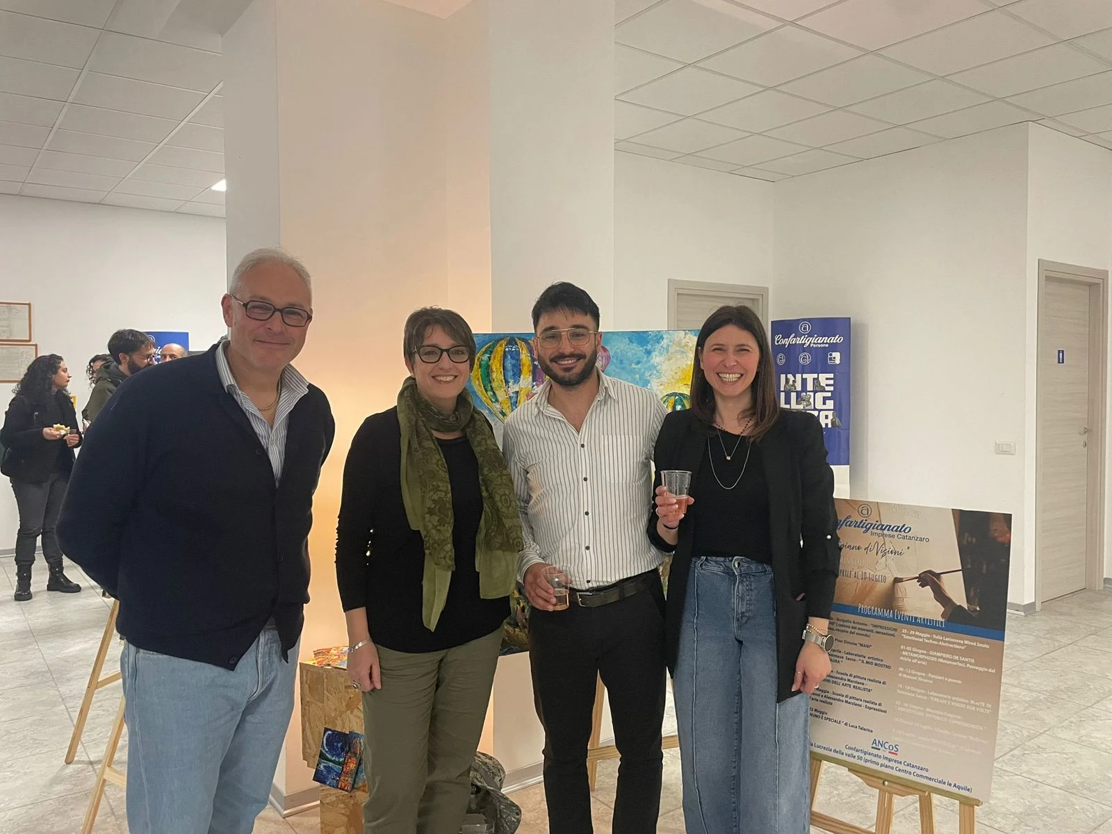 Catanzaro, Antonio Burgello inaugura la rassegna artistica di Confartigianato (VIDEO)