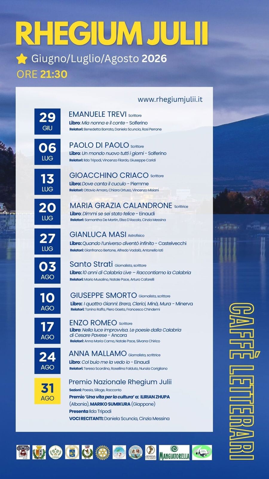 Reggio presenta il programma estivo dei “Caffè letterari” images Reggio presenta il programma estivo dei “Caffè letterari”