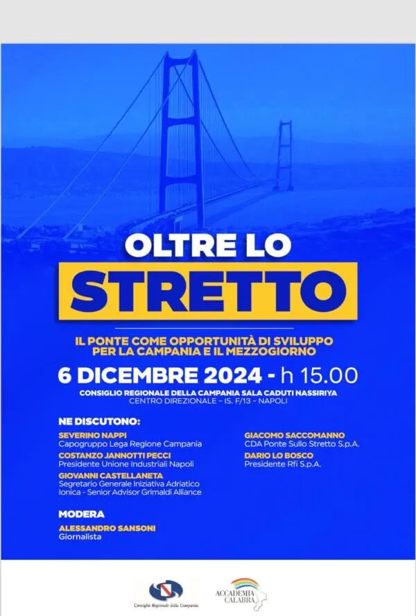 images Oltre lo Stretto, il ponte come opportunità di sviluppo per la Campania e il Mezzogiorno 