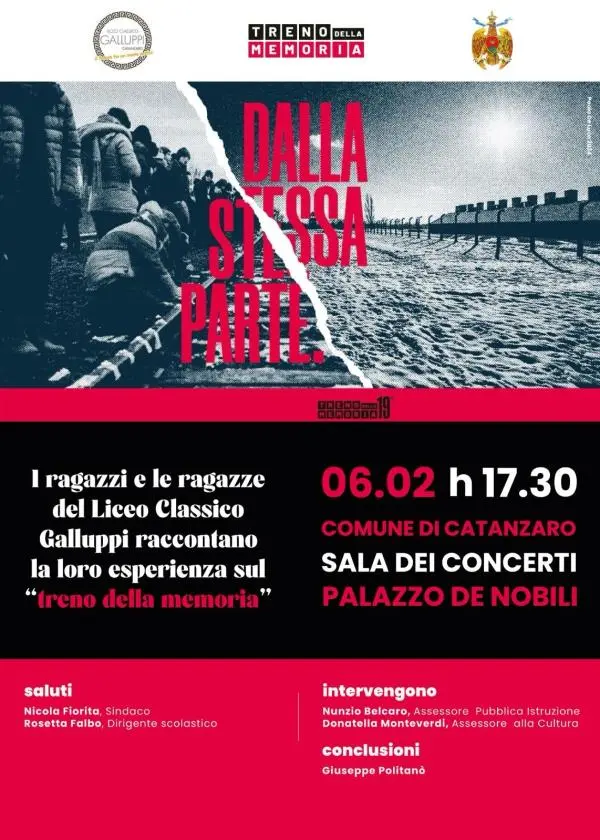 MartedÌ in Comune gli studenti del Liceo Classico Galluppi raccontano il "Treno della memoria" images MartedÌ in Comune gli studenti del Liceo Classico Galluppi raccontano il "Treno della memoria"