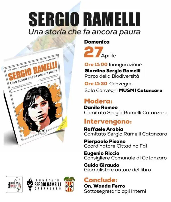 L'omaggio a Sergio Ramelli al Parco della Biodiversità Mediterranea di Catanzaro images L'omaggio a Sergio Ramelli al Parco della Biodiversità Mediterranea di Catanzaro