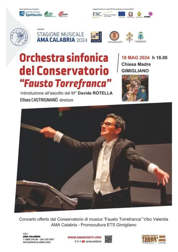 images Gimigliano, concerto dell'orchestra sinfonica del Conservatorio di Vibo in onore della Madonna di Porto
