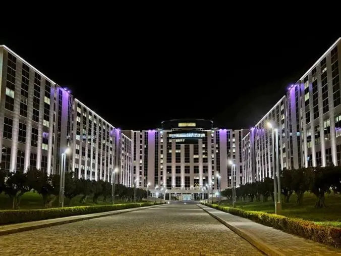 Giornata internazionale della Donna, la Cittadella regionale si illumina di rosa images Giornata internazionale della Donna, la Cittadella regionale si illumina di rosa