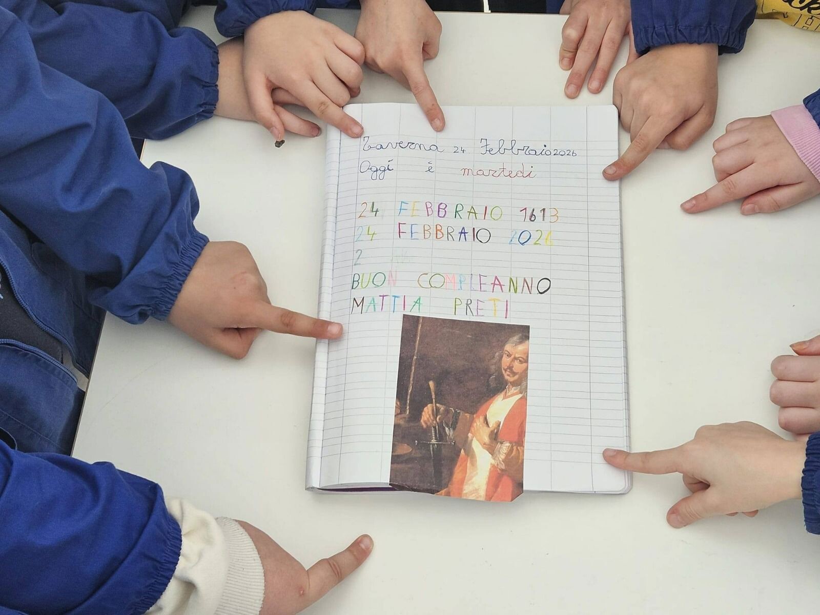 images Taverna festeggia e ricorda la nascita di Mattia Preti con i bimbi del Comprensivo