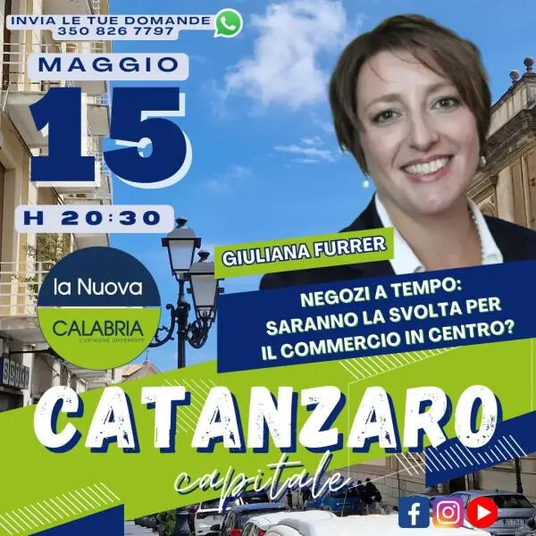 images Catanzaro Capitale, i temporary store daranno una scossa al commercio in centro? Ospite Furrer (DIRETTA 20.30)