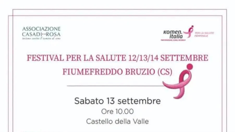 images A Fiumefreddo Bruzio 3 giorni di visite gratuite contro il tumore al seno 