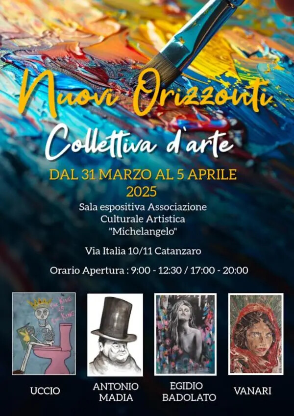 images Catanzaro, "Nuovi orizzonti" presenta una collettiva d'arte