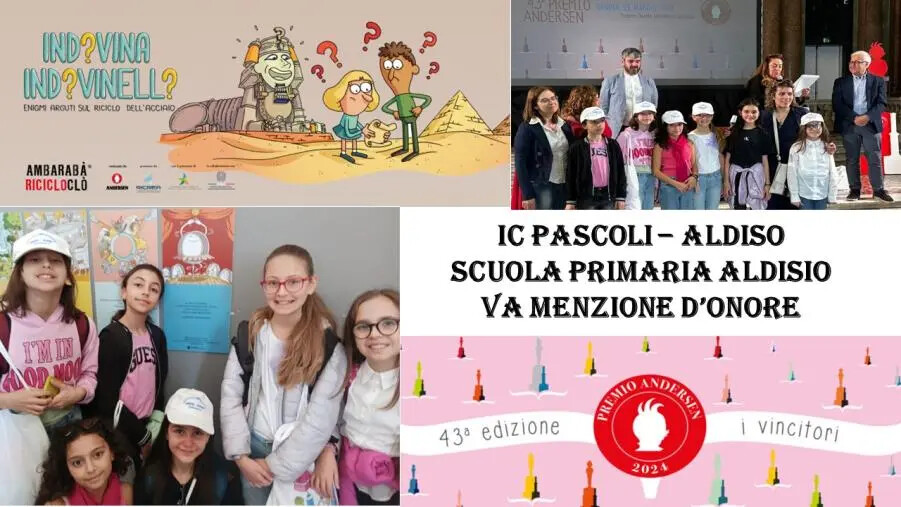images Menzione d'onore per la V A della Scuola Primaria Aldisio al premio Andersen