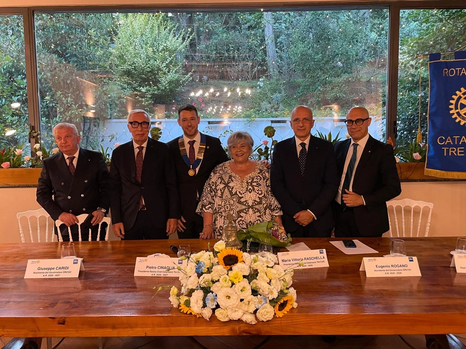 Rotary Club Catanzaro Tre Colli, passaggio delle consegne: Pietro Cinaglia è il nuovo presidente